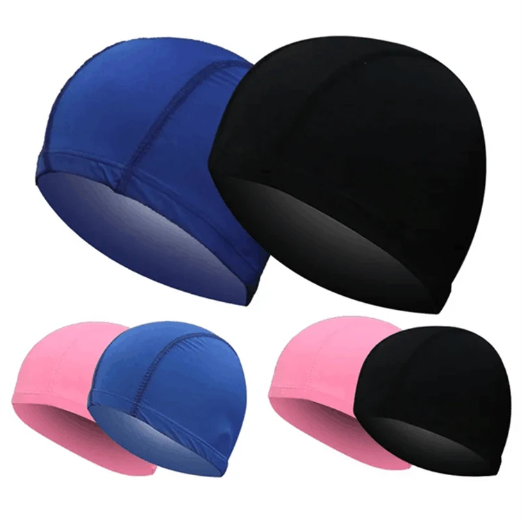 Adult Swim Cap Lycra with PU Coating High Elasticity Swimming 1