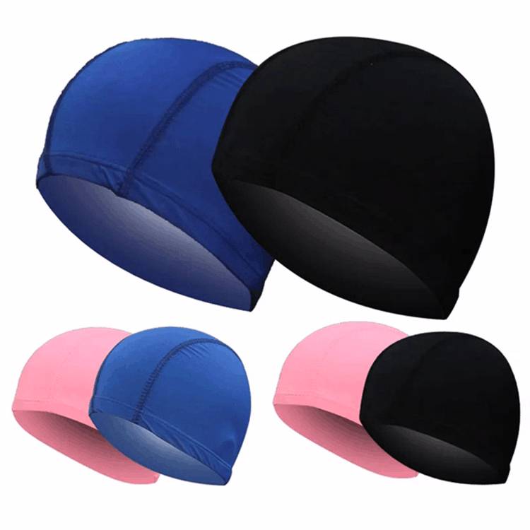 Adult Swim Cap Lycra with PU Coating High Elasticity Swimming