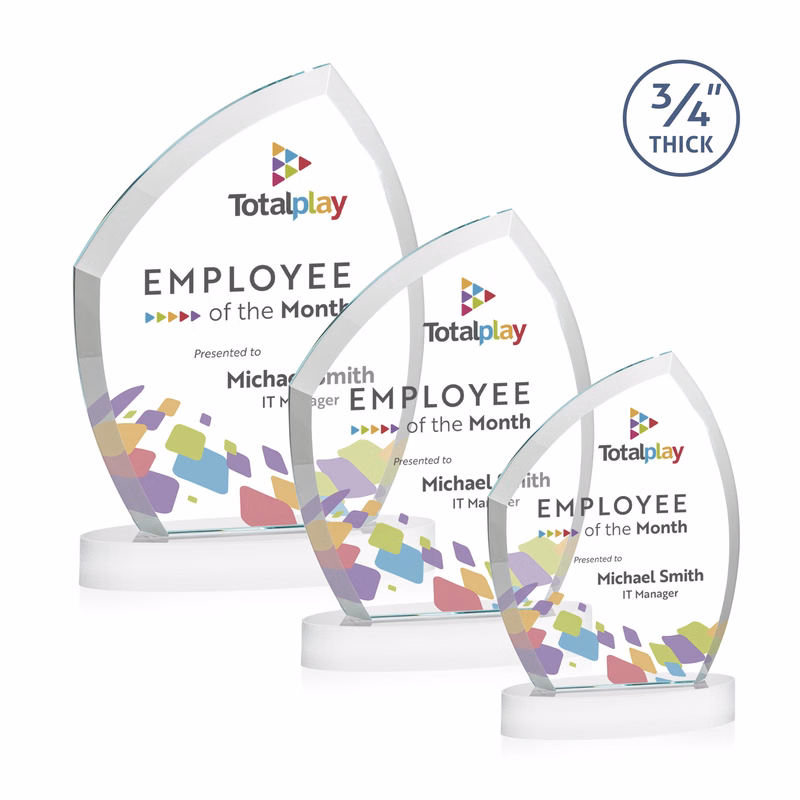 Daltry VividPrint™ Award on Alberton Base - White