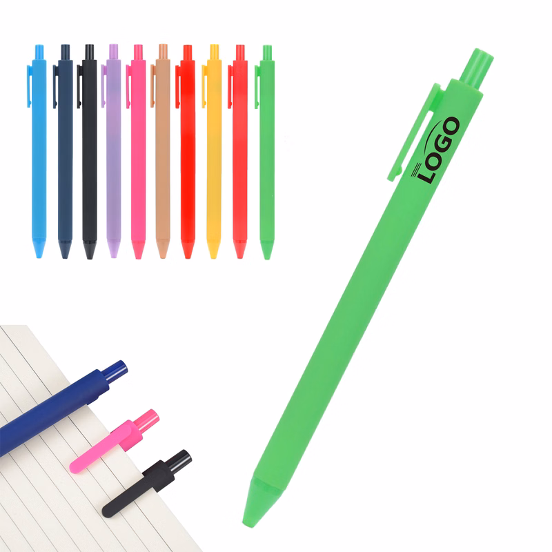 Colorful Push Action Ballpoint Pens