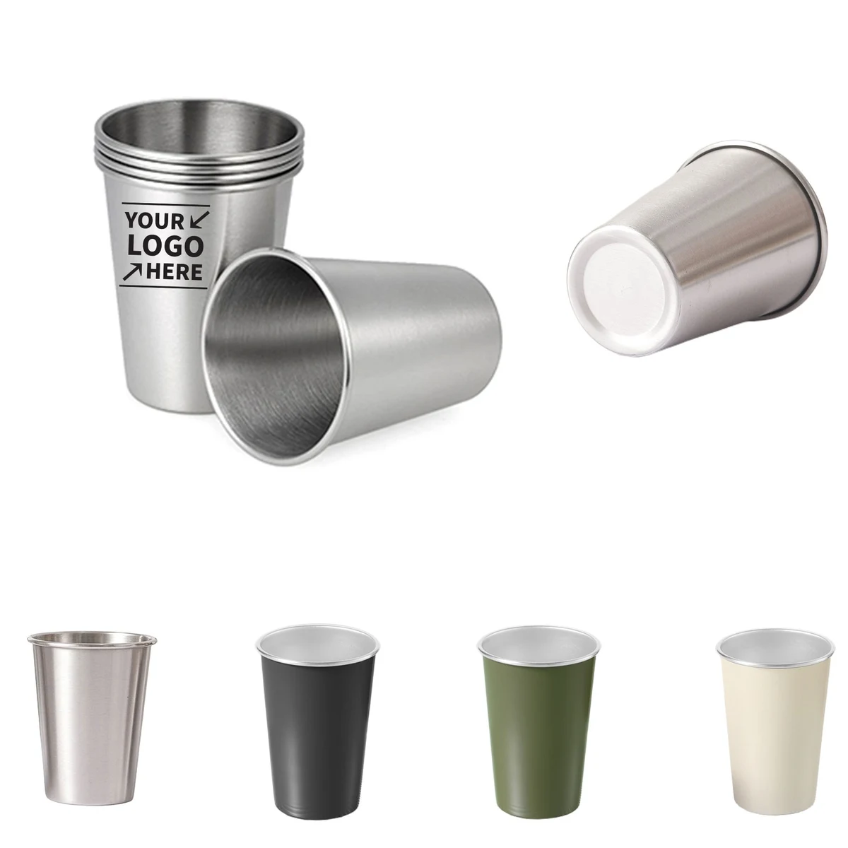 Kids Stackable Stainless Steel Cups 1