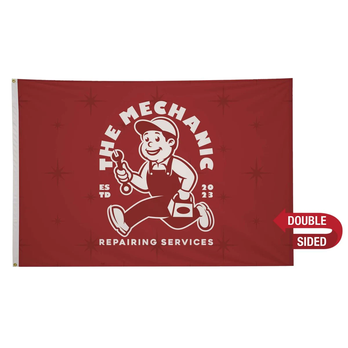 5' x 8' Nylon Flag Double-Sided 1