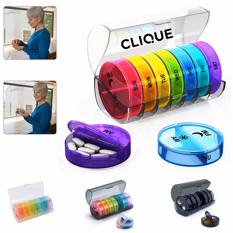 Small 7 Day Weekly Tower Pill Box Organizer