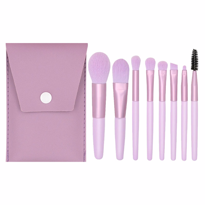 8 Piece Soft Makeup Brushes Set