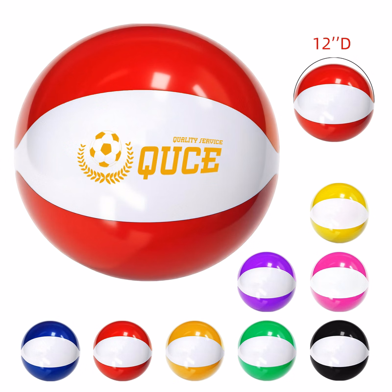 12'' Inflatable Two-Color Beach Ball