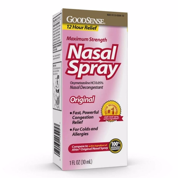 Nasal Spray Decongestant - 12-Hour Relief 1 oz