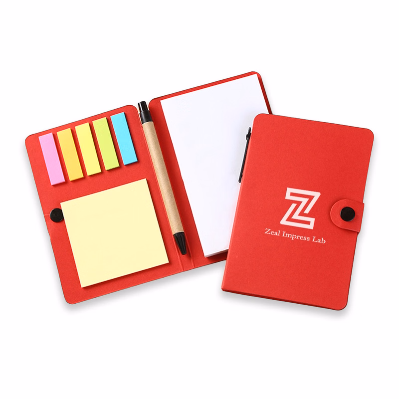 Eco Spiral Notebook W/Sticky Notes and Flags