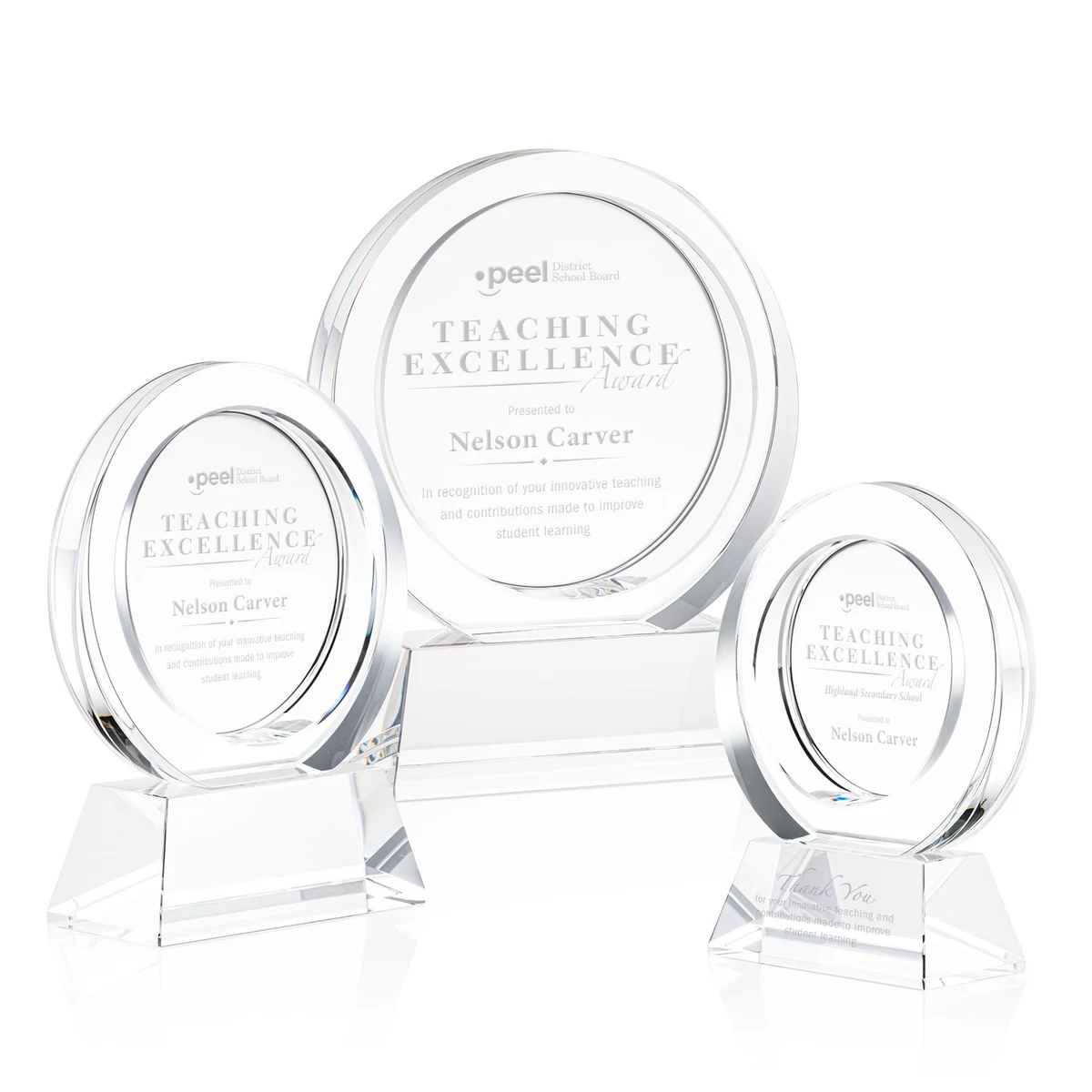 Templeton Award on Base - Clear 1