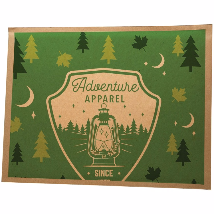 Full Color Natural Brown Paper Bubble Mailer (10.5" X 16")