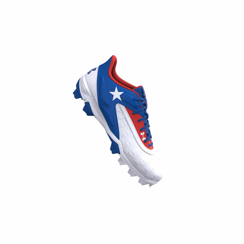 UA Leadoff Low RM Texas Men's Baseball Cleats