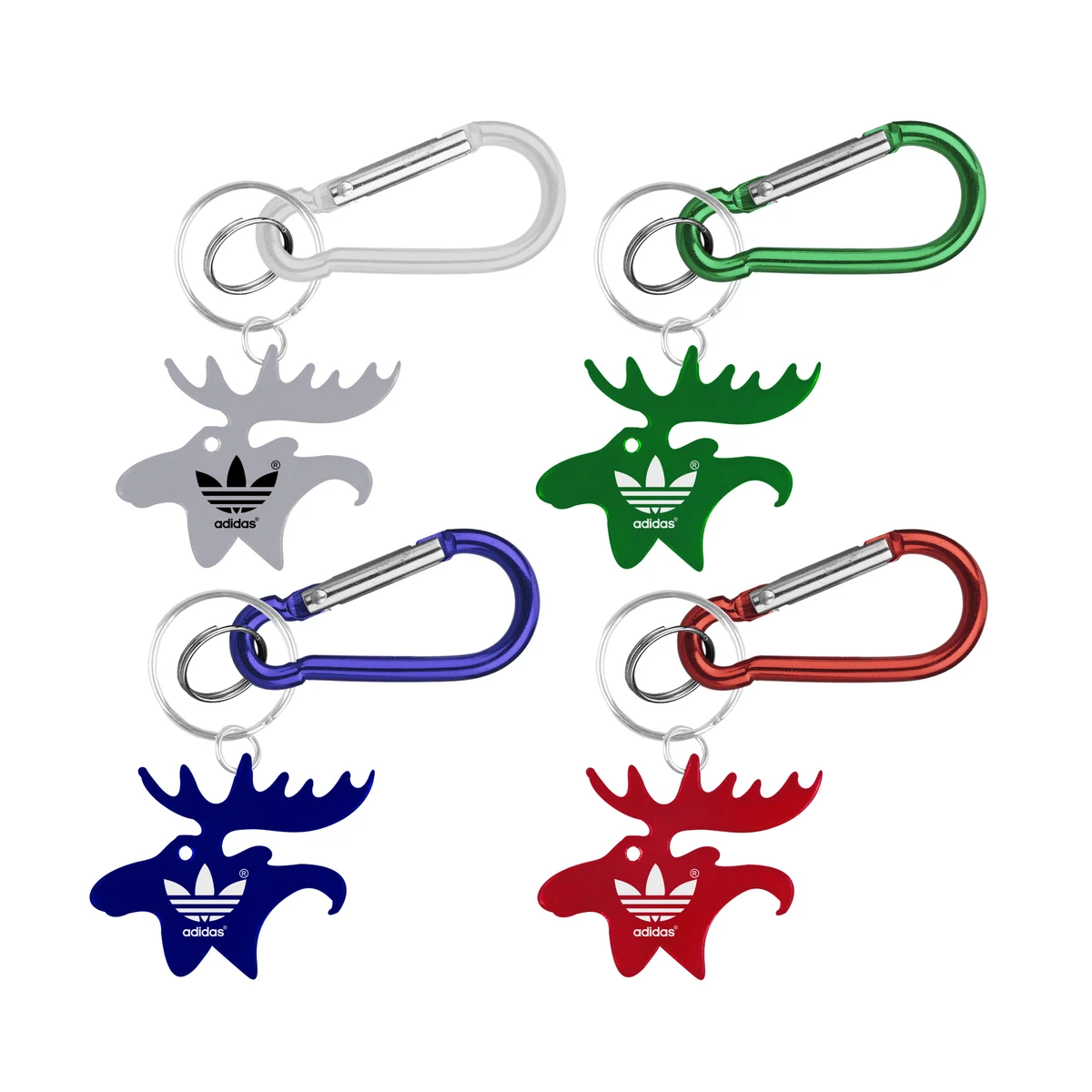 Moose shape bottle opener key chain & Carabiner 1