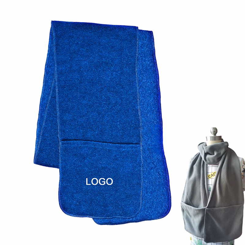 Warming Scarf with Integrated Pocket