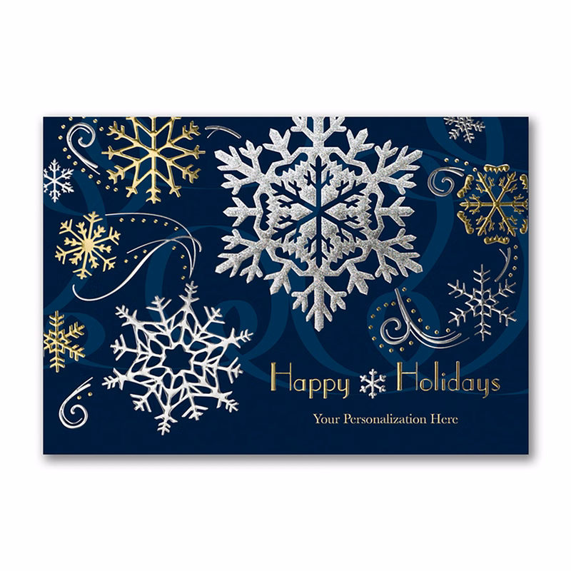 Stylish Holiday Front Imprint Card