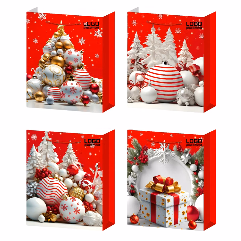 Christmas Gift Bag - Ornament Design For Holidays