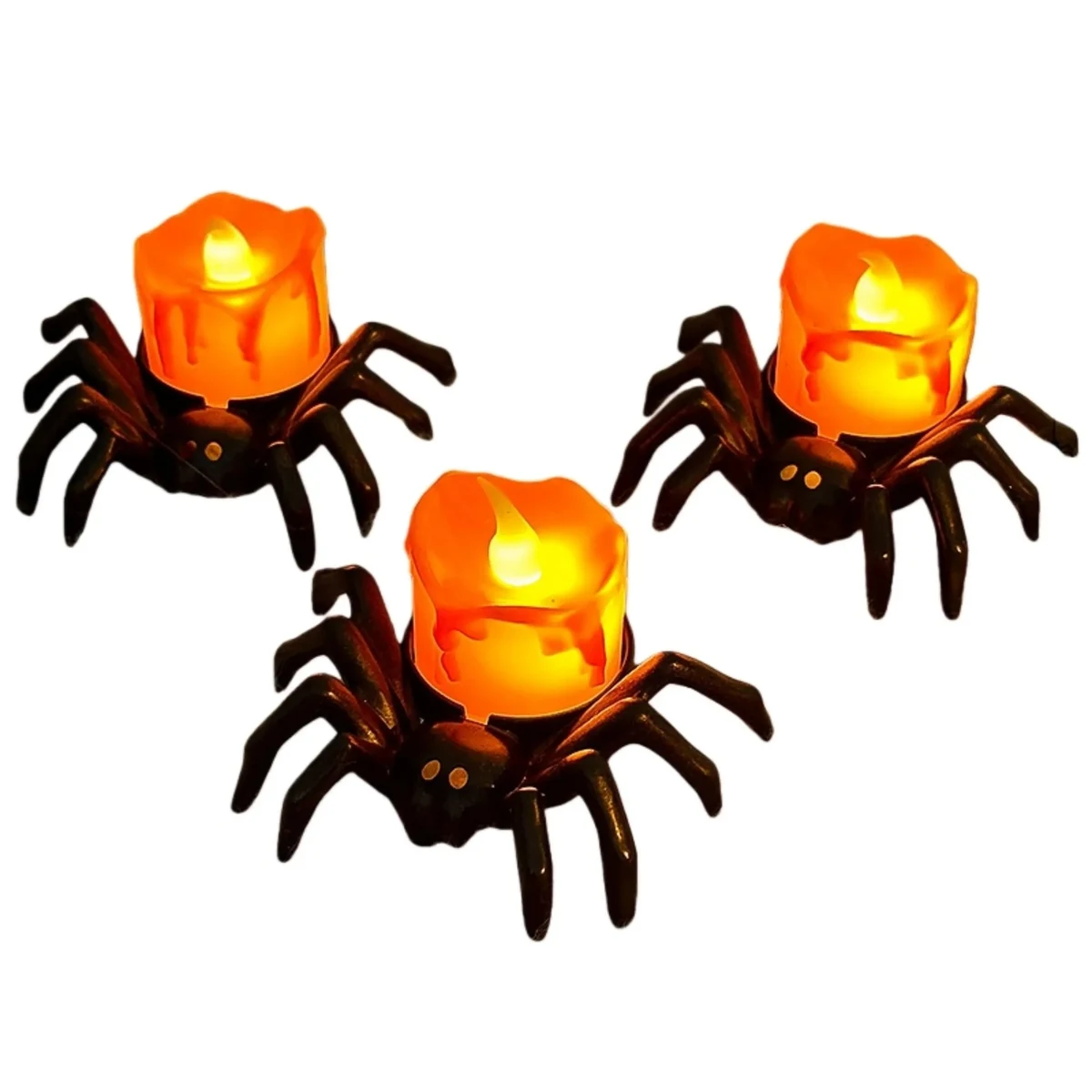 Halloween Lighted Spider Candle Ornament 1