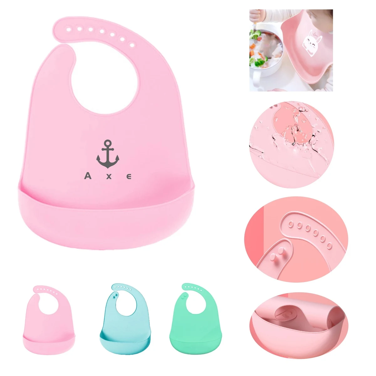 Silicone Kids Eating Bib 1