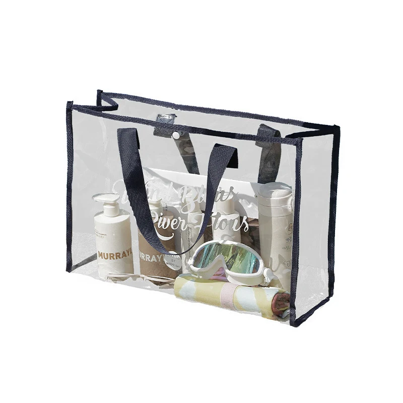 Clear PVC Beach Tote Bag 1