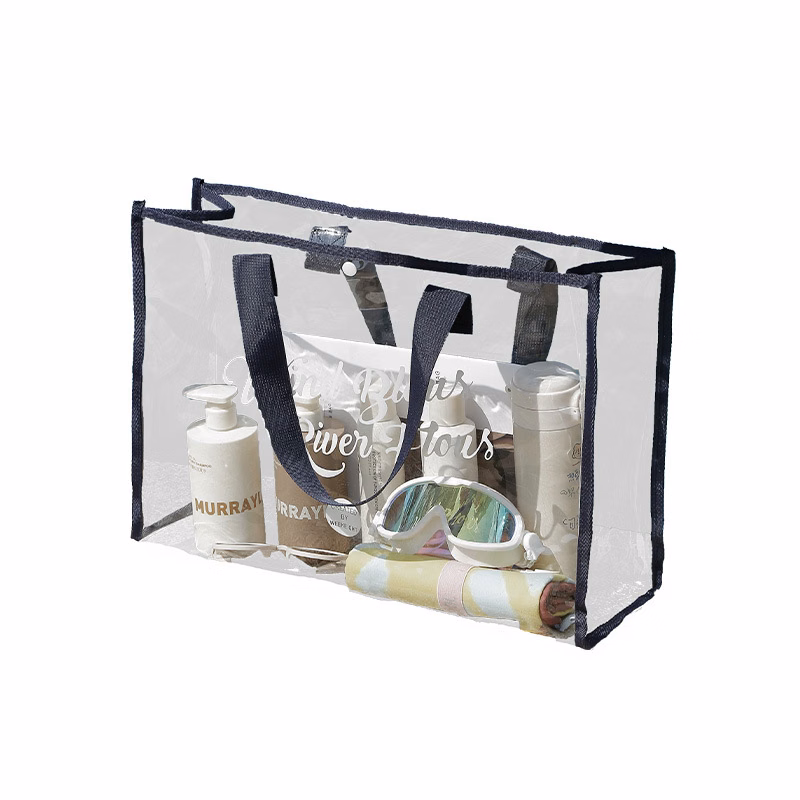 Clear PVC Beach Tote Bag