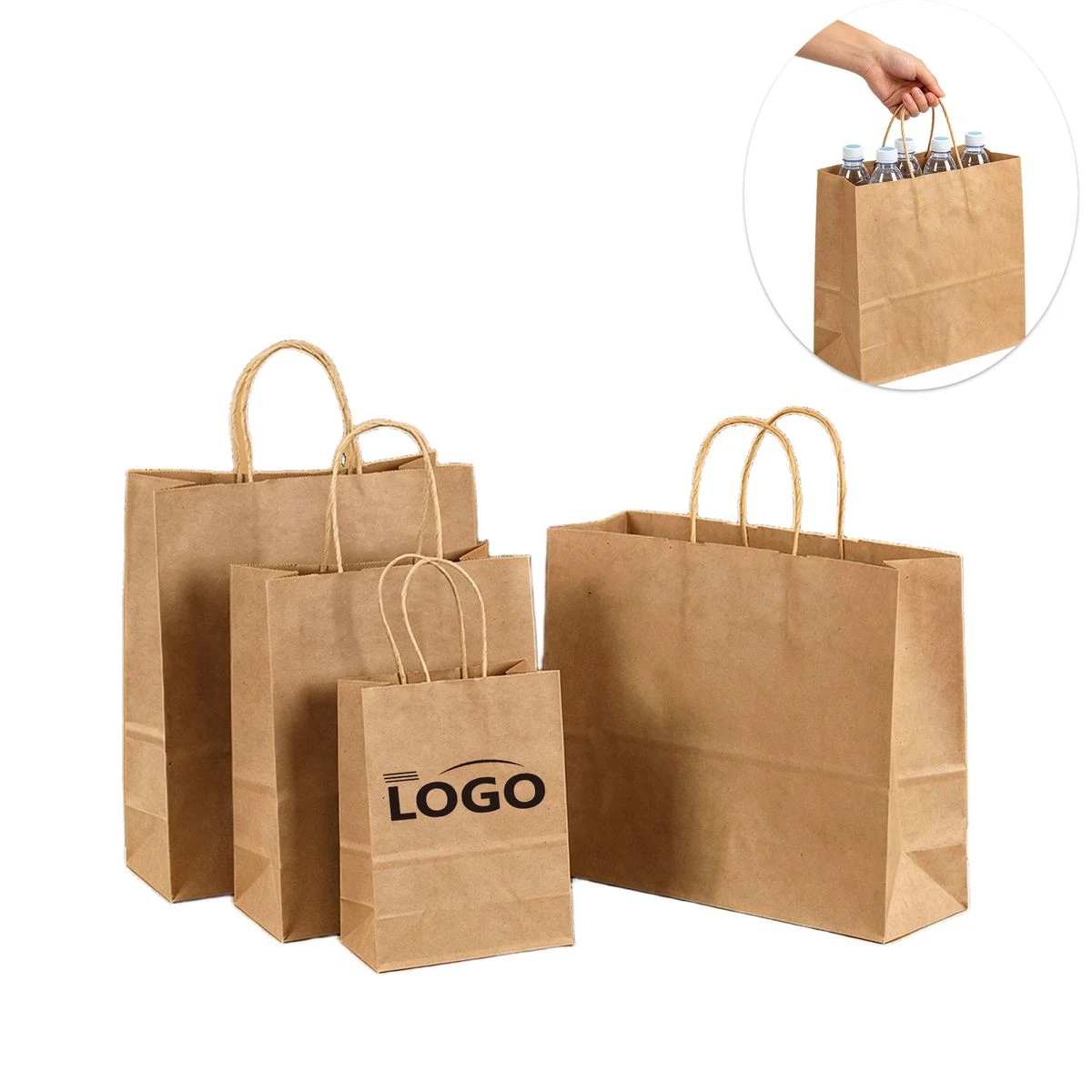 MOQ 10 Medium Size Kraft Paper Bag 1