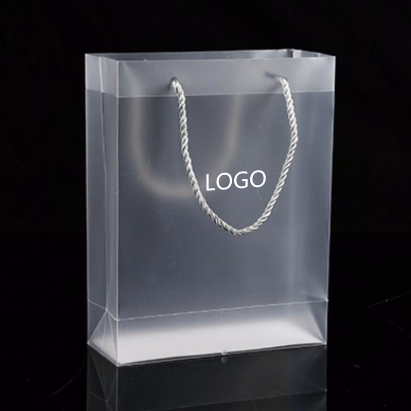 Frosted Plastic Tote Bag