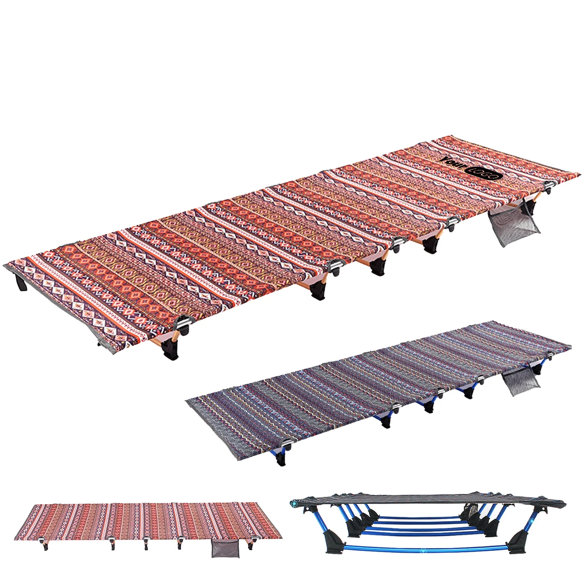 Aluminum Alloy Outdoor Camping Folding Bed 1