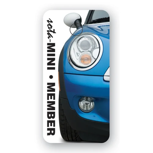 USA Made Thermal Laminated Loyalty Card Keytag (1"x2") Rectangle (30 Mil) 1