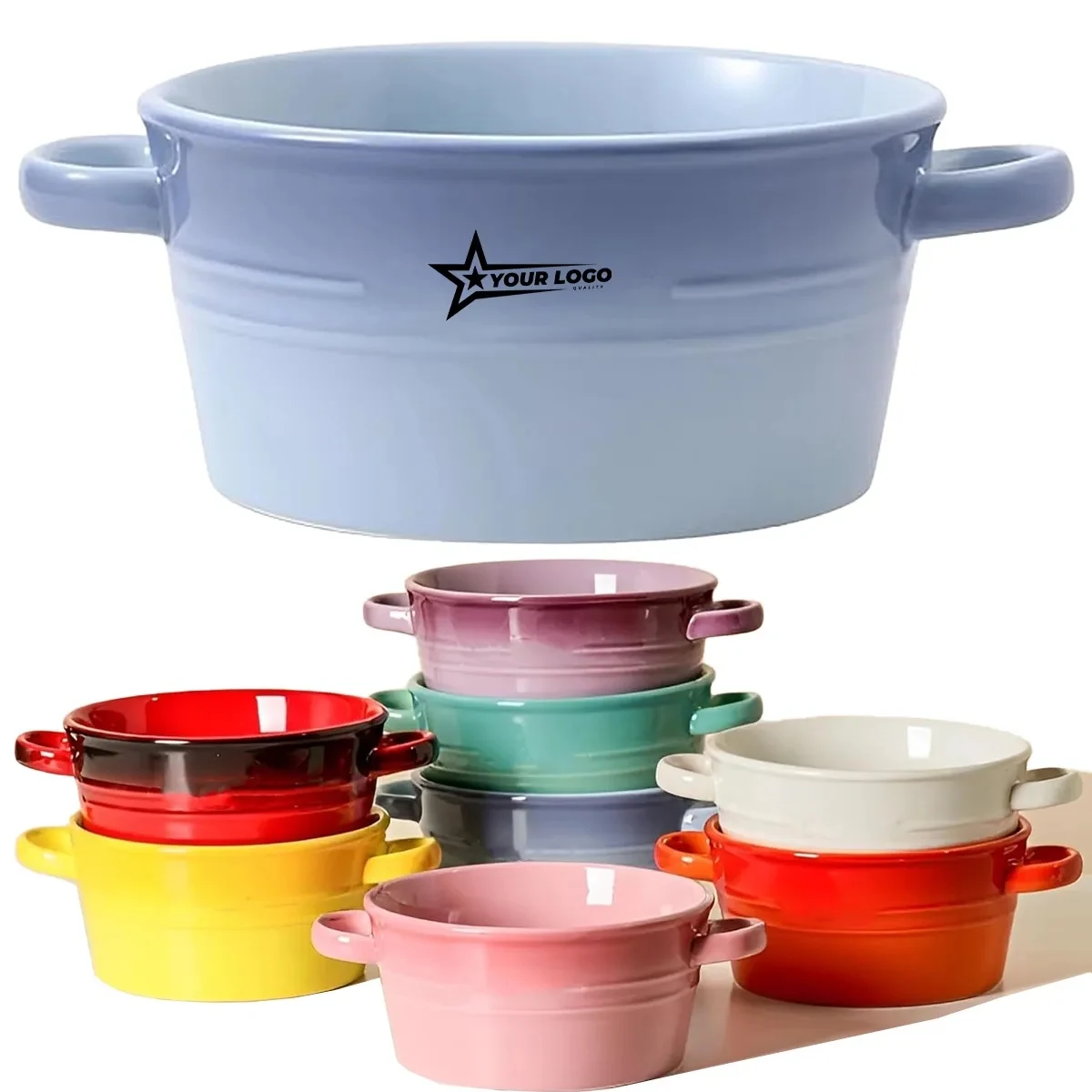 Ceramic Ramen Bowl With Handle 1