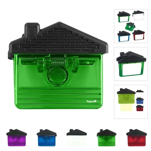 Custom House Shaped Rubber Magnet Clip — Dual Purpose Office & Kitchen Organizer 1