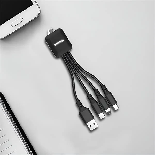 TrioCharge 3-in-1 Keychain Charging Cable 1