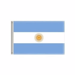 National Flag, Argentina, Double-Sided - 60"W x 36"H