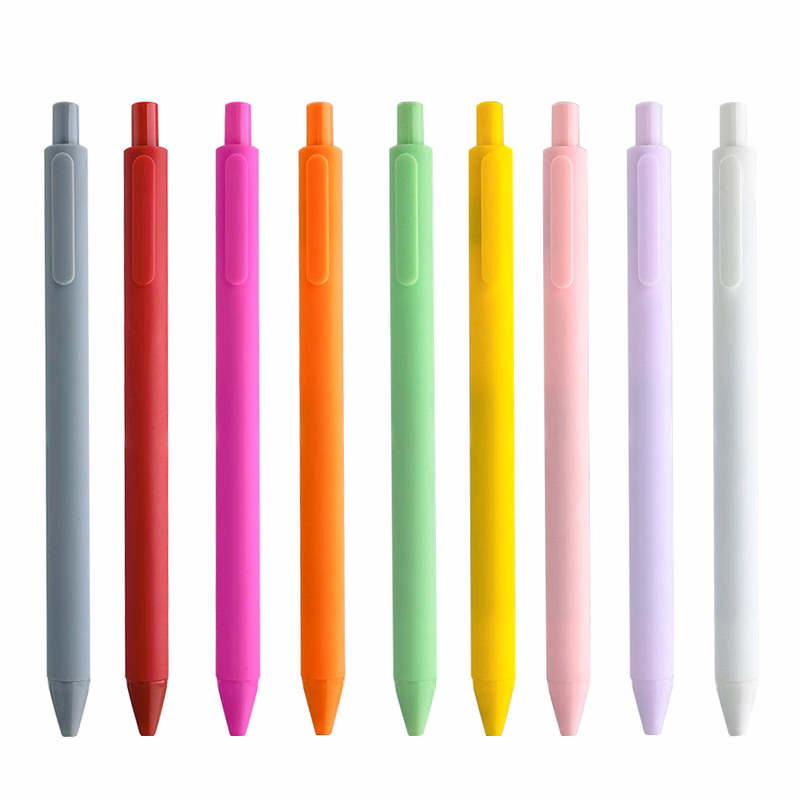 Colored Soft Touch Retractable Ballpoint Pens