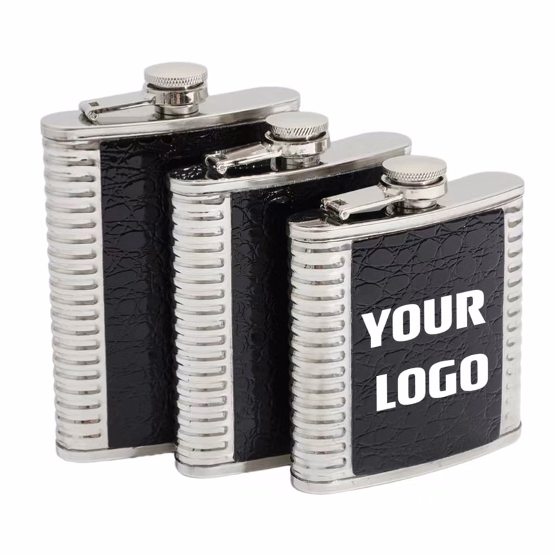 6 / 7 / 8 oz Stainless Steel Liquor Flask For Men
