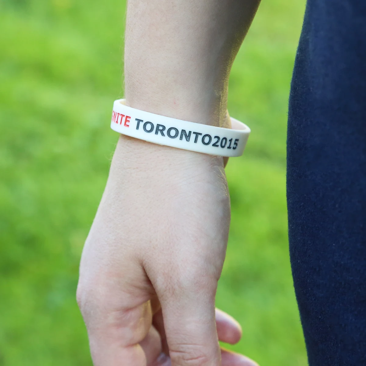 Debossed & Color Filled Silicone Bracelets: 12mm 1