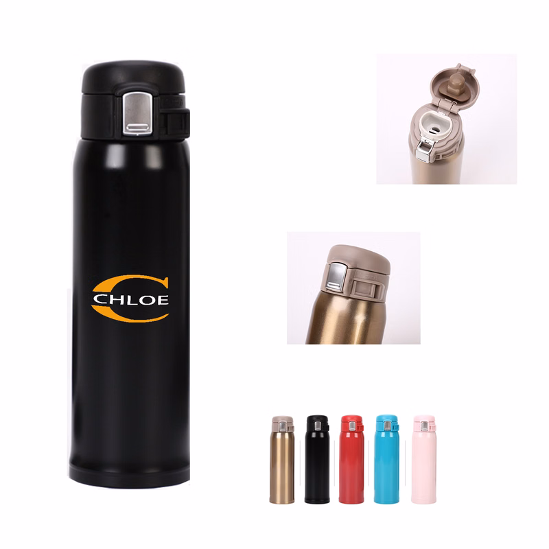 17oz Stainless Steel Vacuum Insulated Bottle with Side Lock