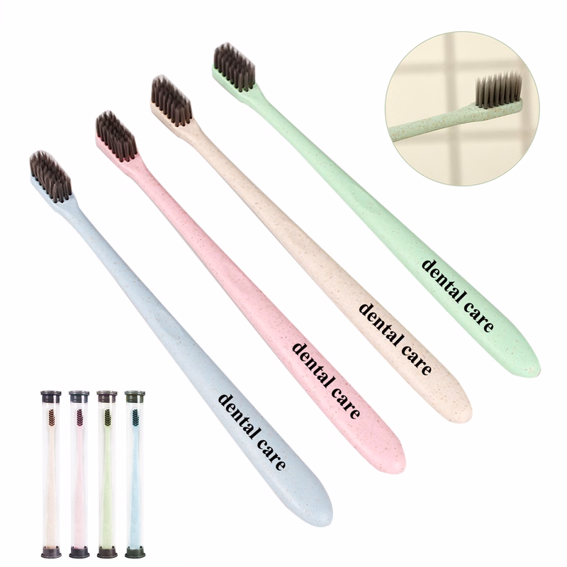 Wheat Straw Toothbrush w/Case