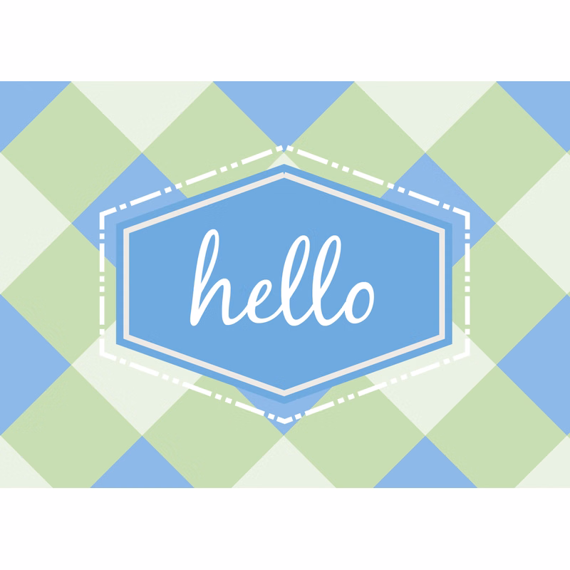 Hello - Just Because Card