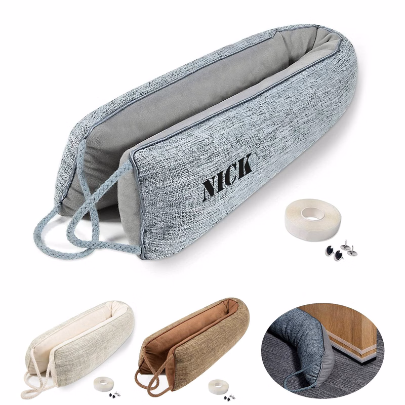 Gray Soundproof Door Pillow Stopper