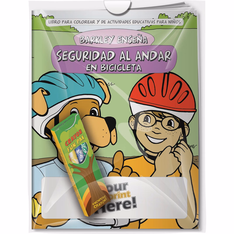 Combo Pack - CB1121s Coloring Book & 4-Pack of Crayons in a Poly Bag