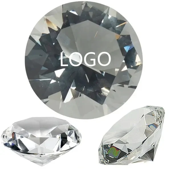 4 Inch Optical Crystal Diamond Paperweight 1
