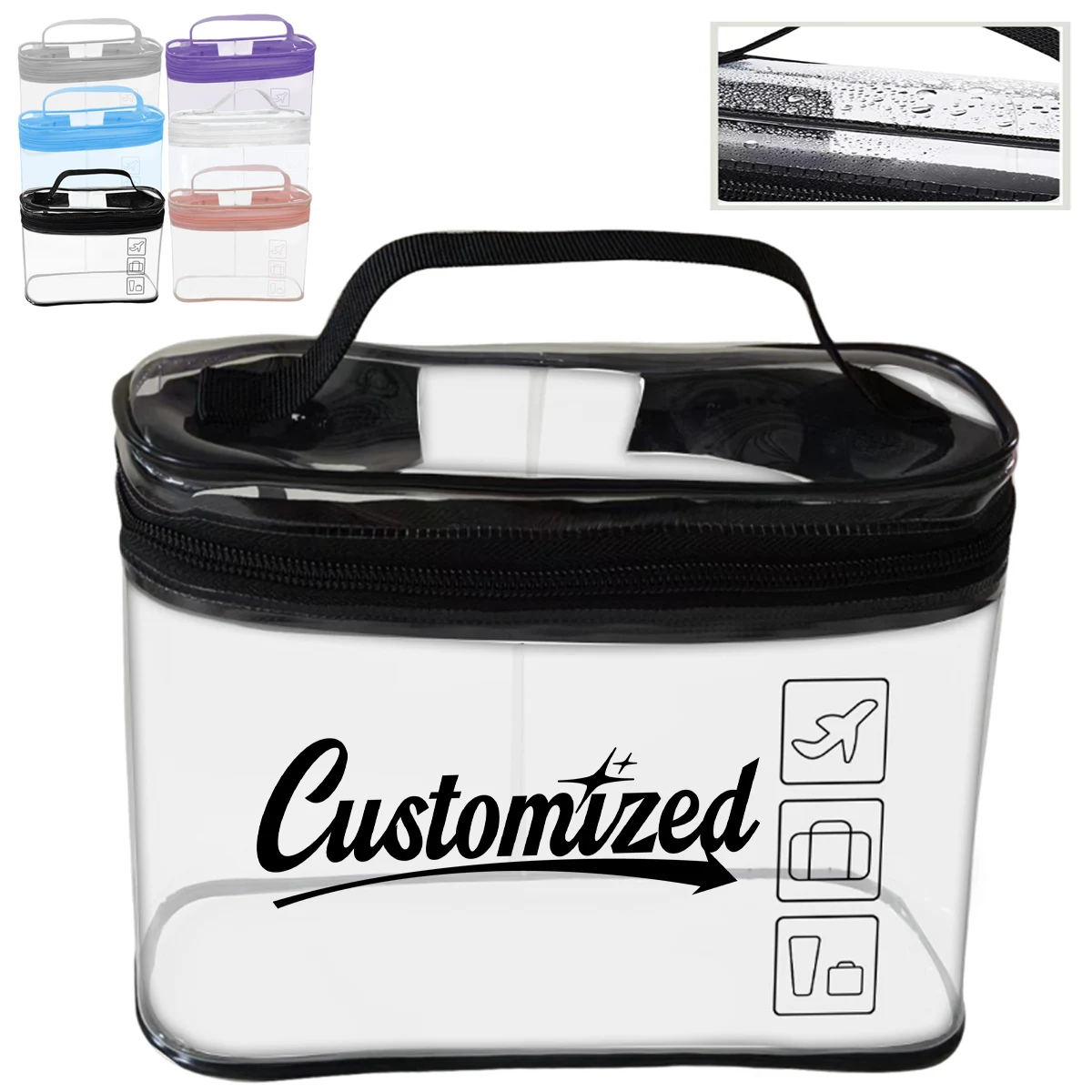 Clear Travel Cosmetic Organizer Bags 1