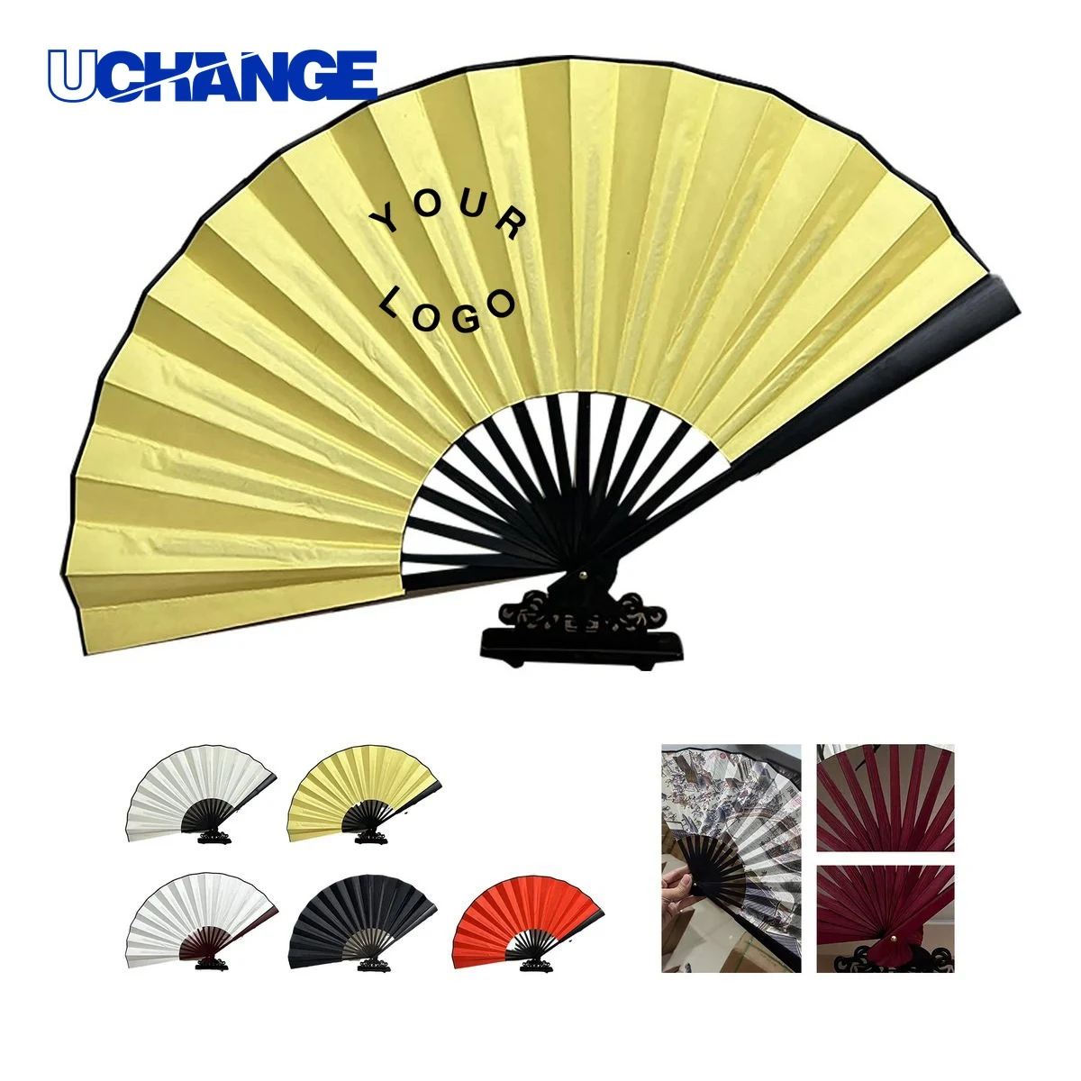 Bamboo Silk Folding Hand Fan 1