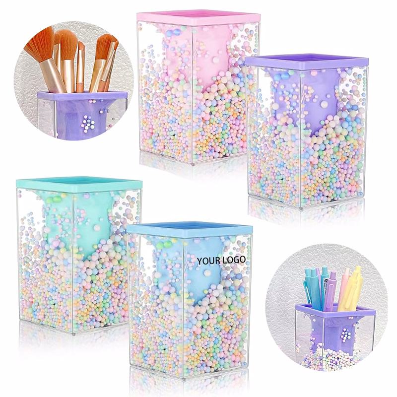 Desktop Stationery and Cosmetic Brush Storage Rack