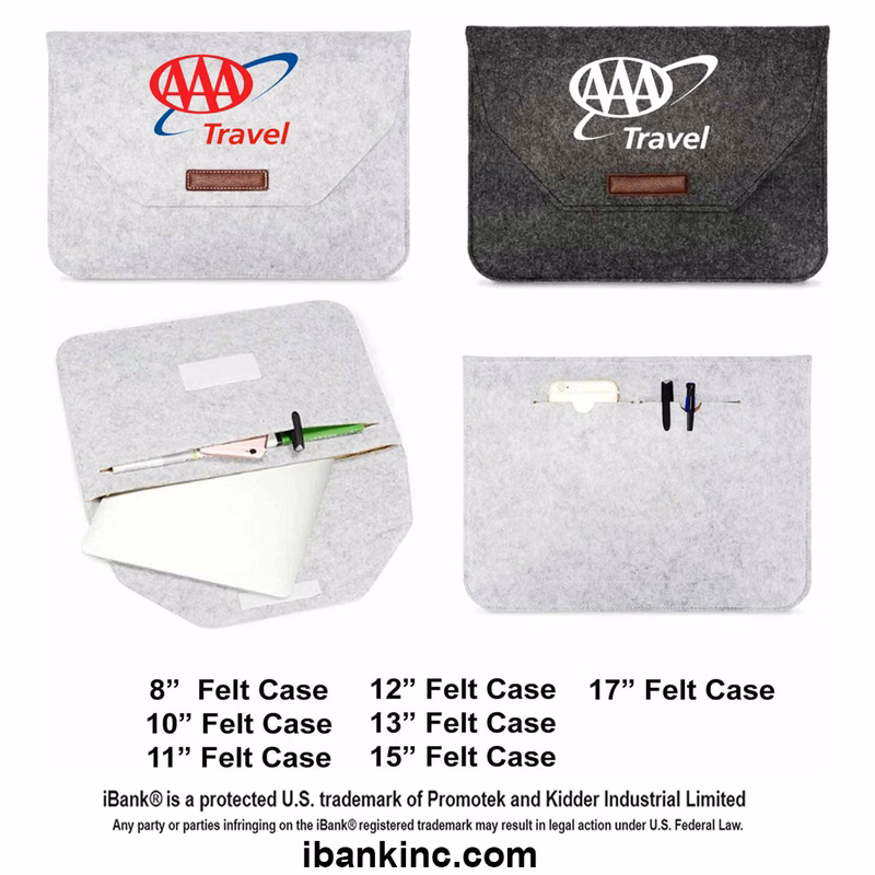 iBank ® Universal felt sleeve Compatible with most 10 inch tablet