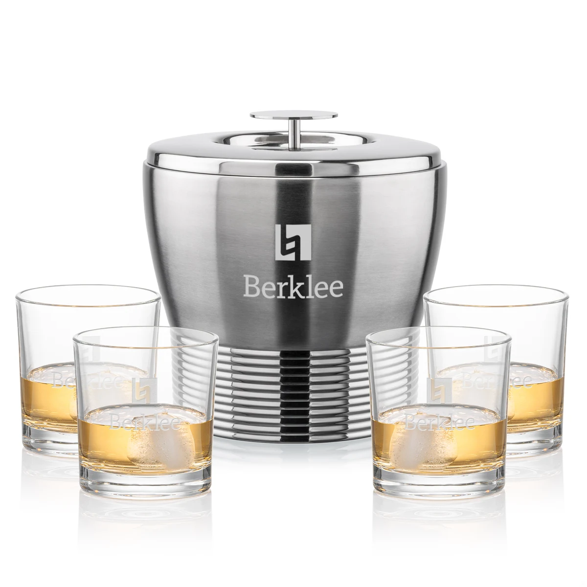 Genoa Ice Bucket & Whitlock On-the-Rocks Set 1