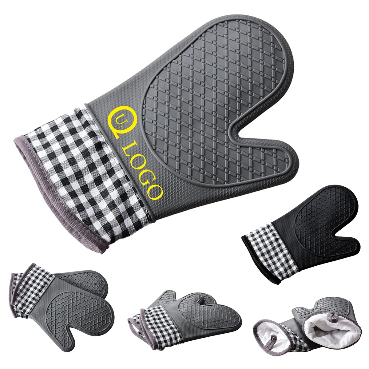 Heat-Insulated Oven Silicone Gloves 1