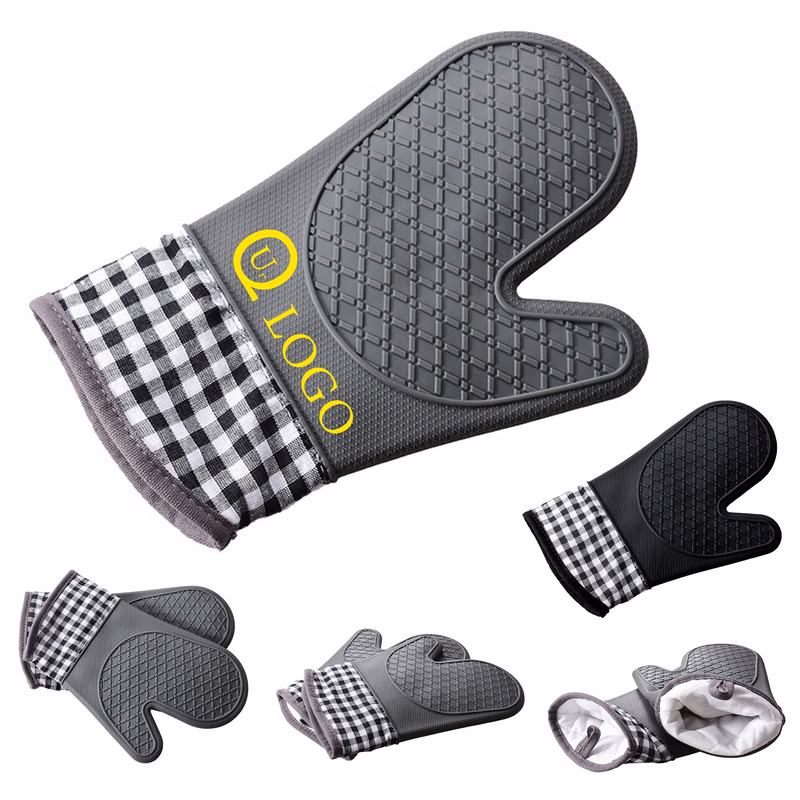 Heat-Insulated Oven Silicone Gloves