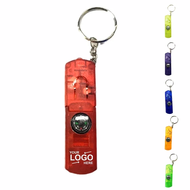 4 In 1 Compass Keychain