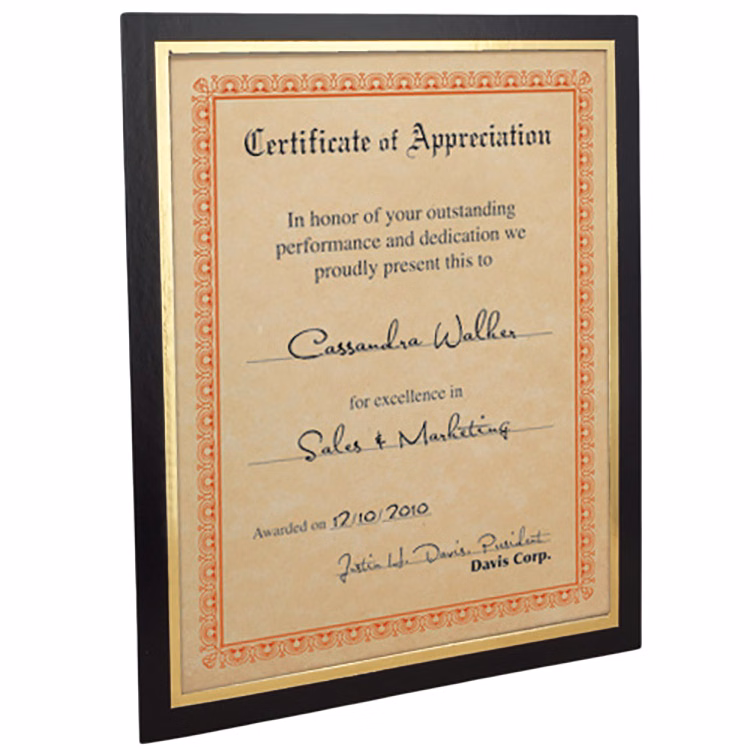 Mat Certificate Frame