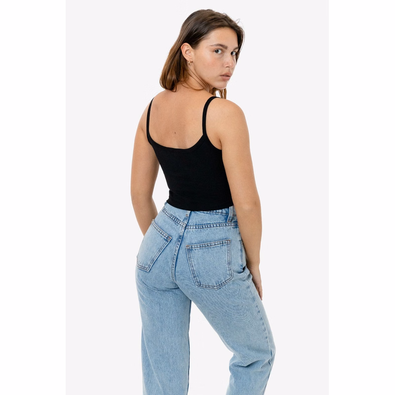BABY RIB SPAGHETTI CROP TANK
