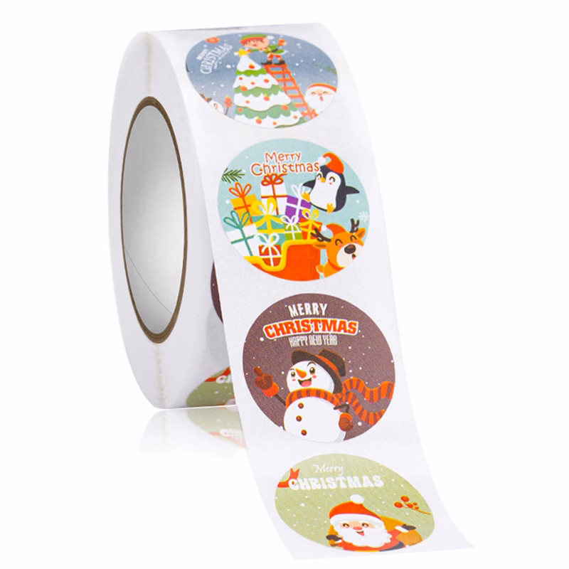 1" Circle Full Print Roll Labels